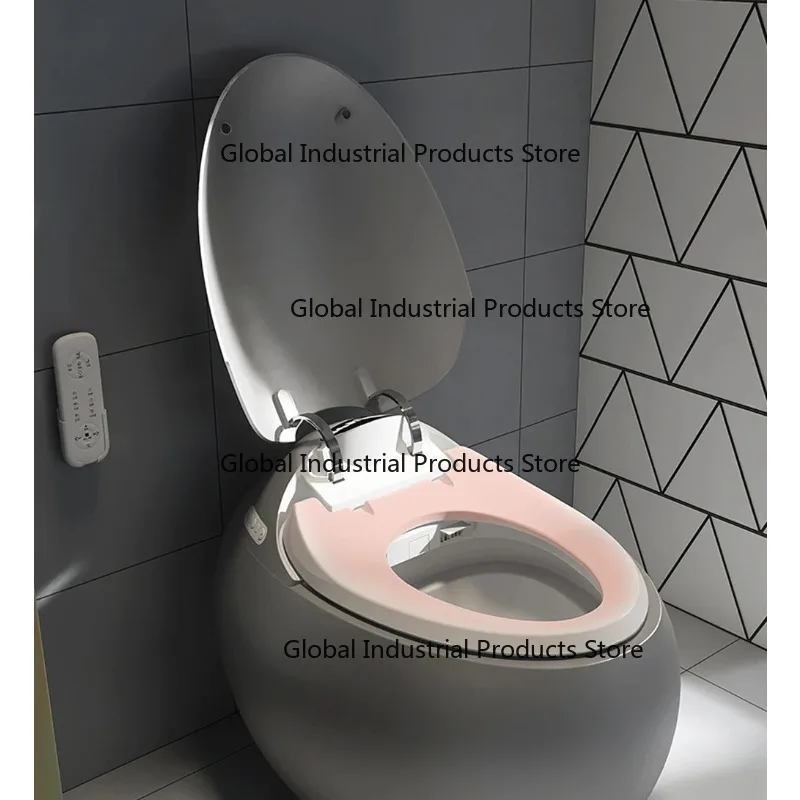 Intelligent One-Piece Egg-Shaped Automatic round Ceramic Toilet Bowl - Modern Design Bathroom Sanitary Ware Set