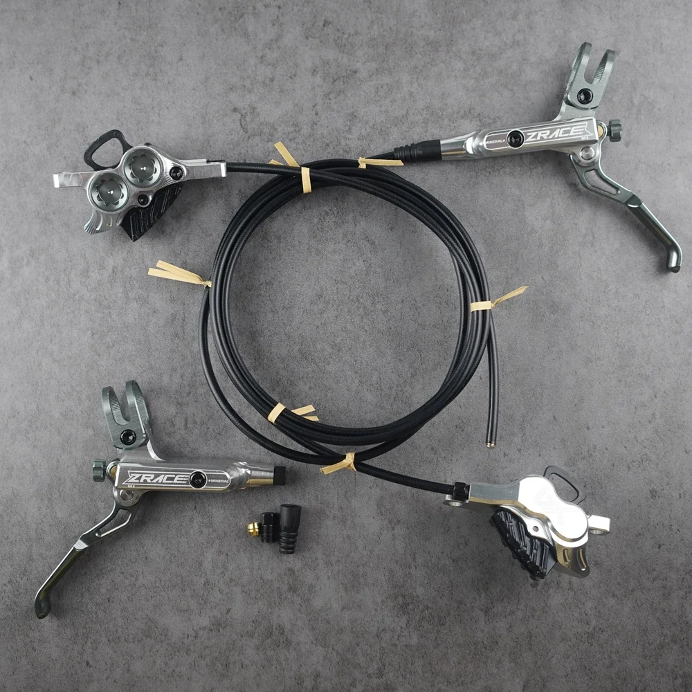 ZRACE M1 X2 / X4 MTB Hydraulische Bremse, Vollständig CNC-gefräst, Leichtgewichtig, MTB Öldruck-Scheibenbremsen-Set, Vorder- und Hinterrad-MTB-Bremse – Detail 20