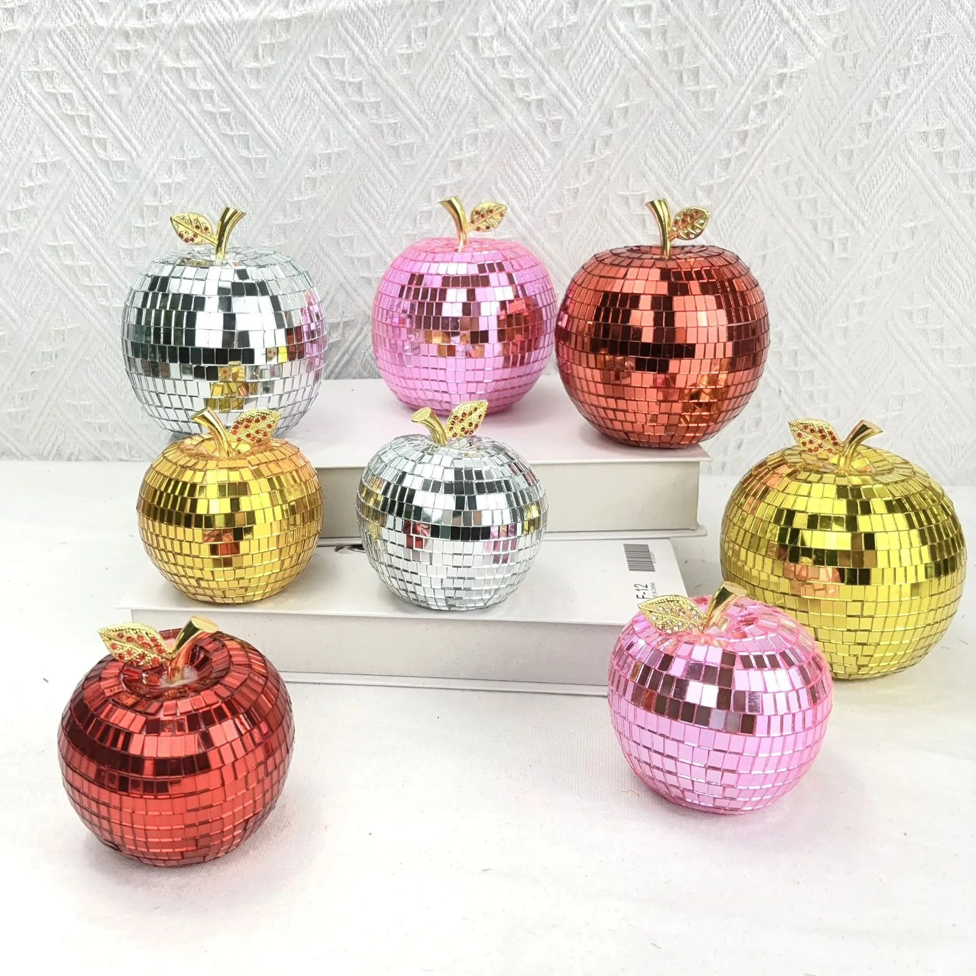 Ballroom DISCO Family Holiday Decorations Glass Reflector Face Family Decoration Christmas Decorations