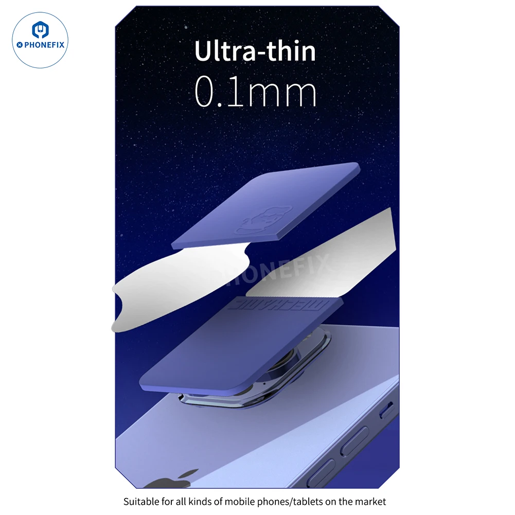 Monteur 9-in-1 ultradunne scherpe messen Antislip siliconen handvat Demontagegereedschap voor het verwijderen van de batterij van de telefoonscherm Achterkant