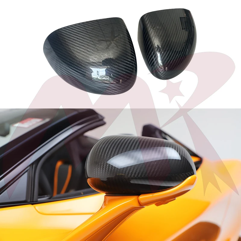 Dry Carbon Fiber Side Mirror Cover Reverse Mirror  For McLaren 720s 540c 570s 570gt 600lt