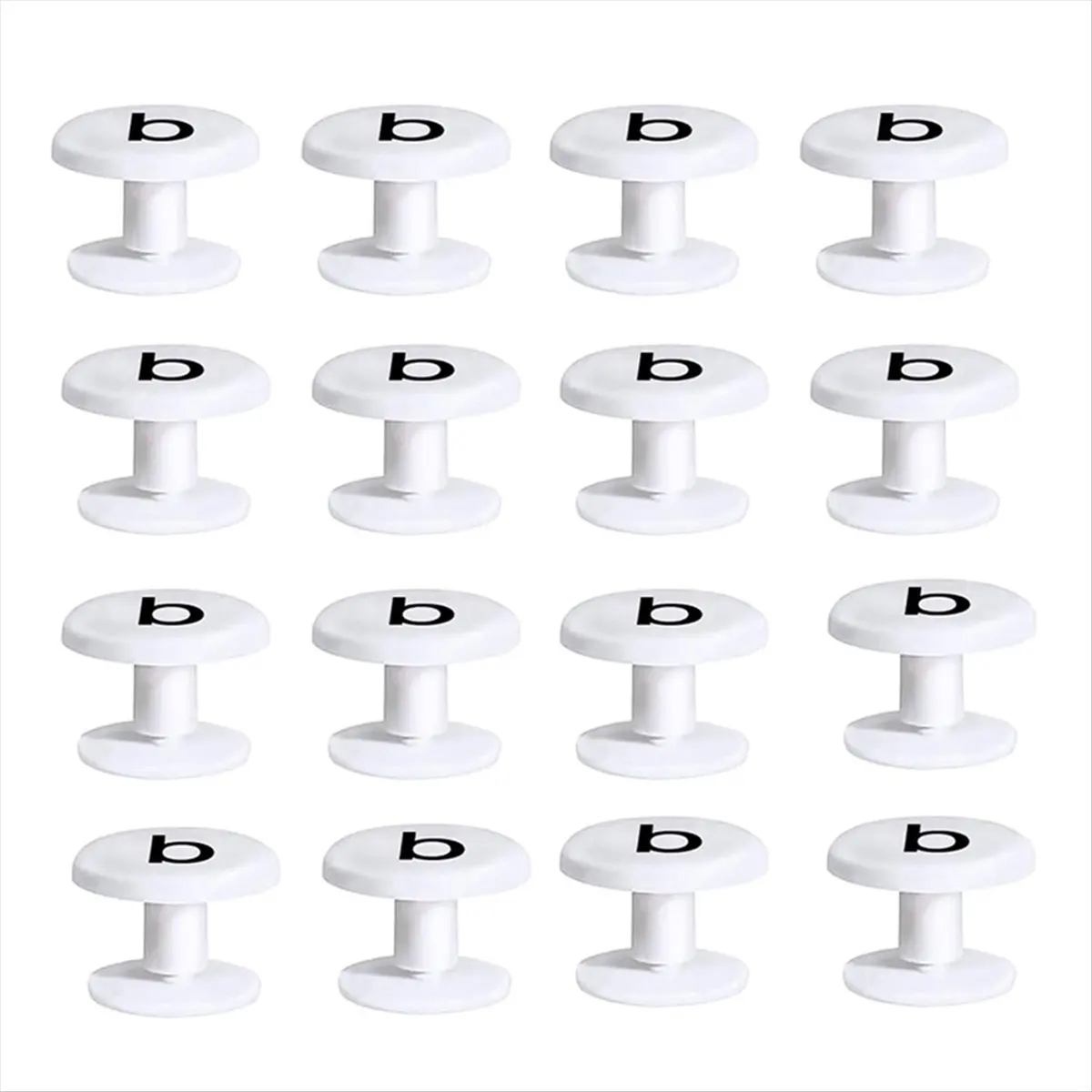 BHBL 16 PCS Replacement Rivets for Bogg Bags,White Buttons for Beach Bag Handles Accessories,for Wit Tote Bag Straps