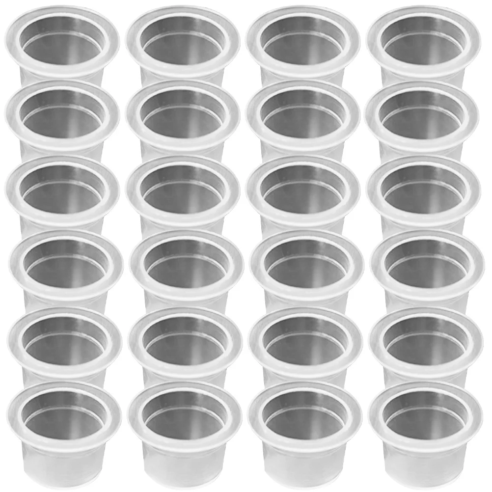 

1000pcs Ink Caps Disposable Ink Cups Permanent Eyelash Makeup Eyebrow Tattooing Pigment Container Kits Supplies 8mm Size S