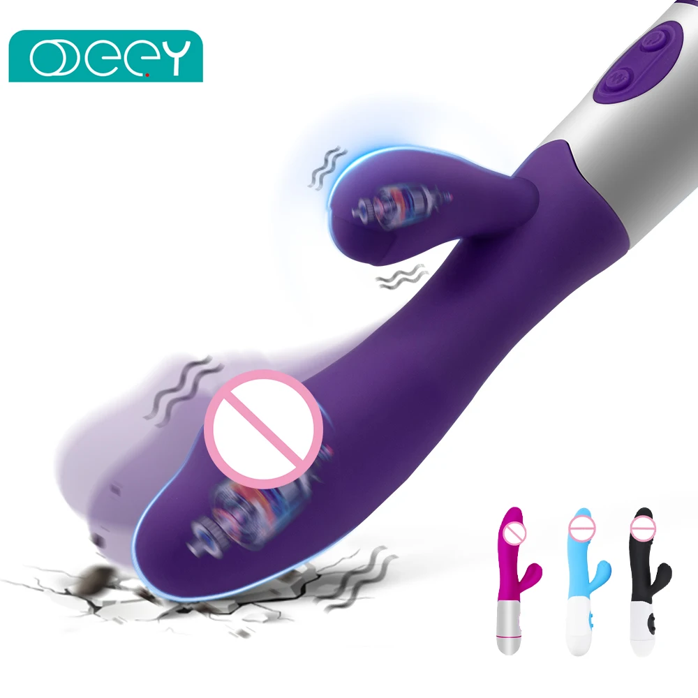 Rabbit Vibrator for Women Beginner G-Point Powerful Vibrating Massager Vaginal Clitoris Nipple Stimulator Female Adult Sex Toys