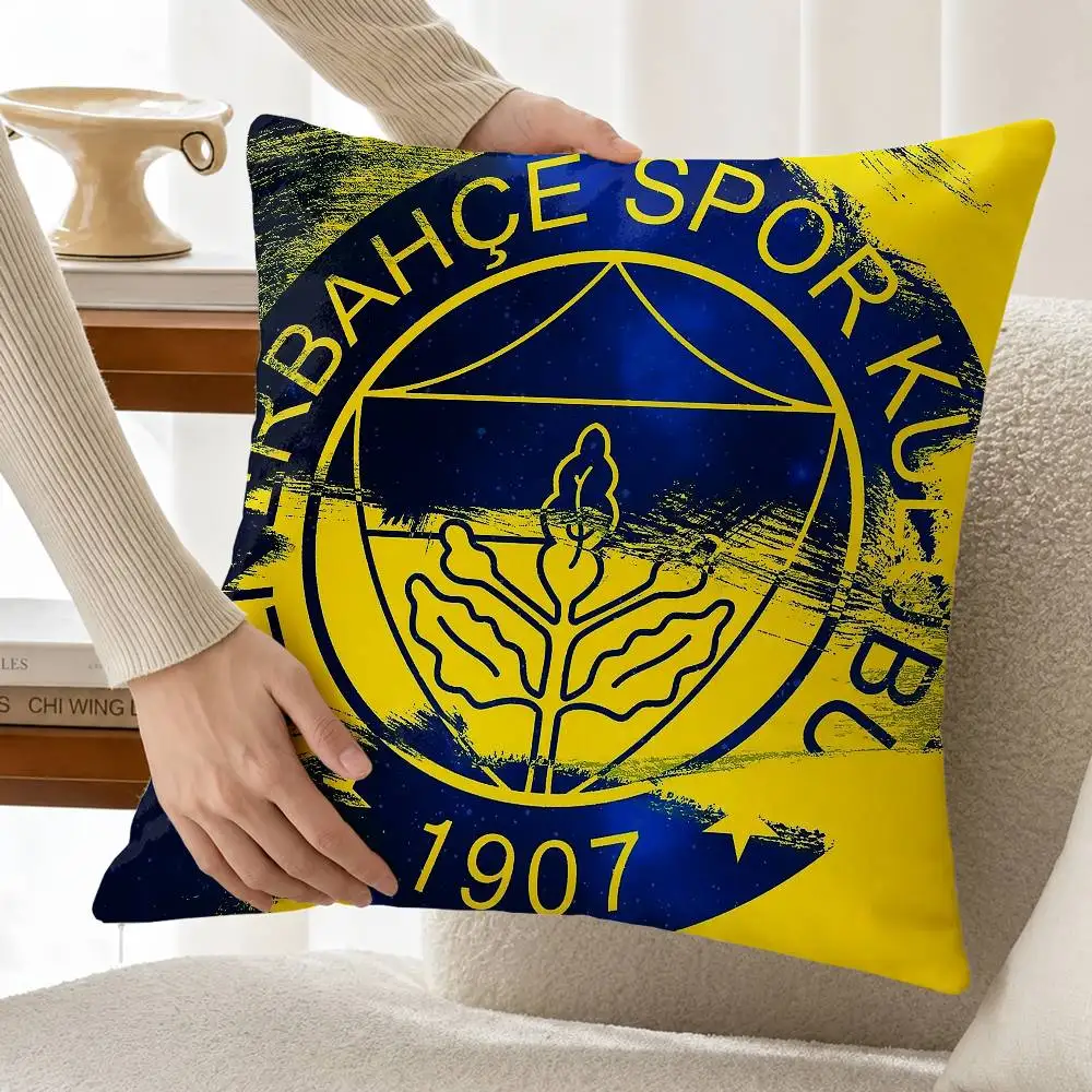 F-Fenerbahce FC 1970 Turkey Customizable Square Cushion Cover Double Sided Print Pillow Case