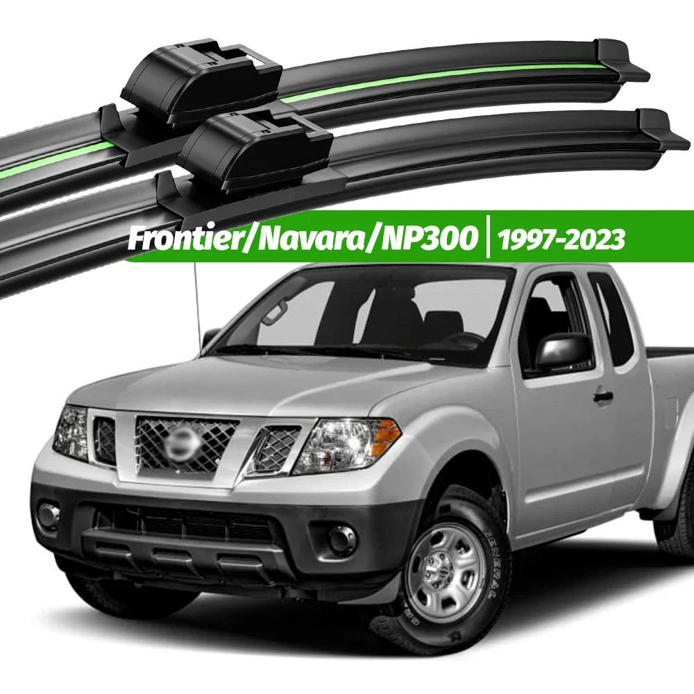 

For Nissan Frontier Navara NP300 D22 D40 D23 D41 1997-2023 2pcs Front Windshield Wiper Blades Windscreen Window Accessories