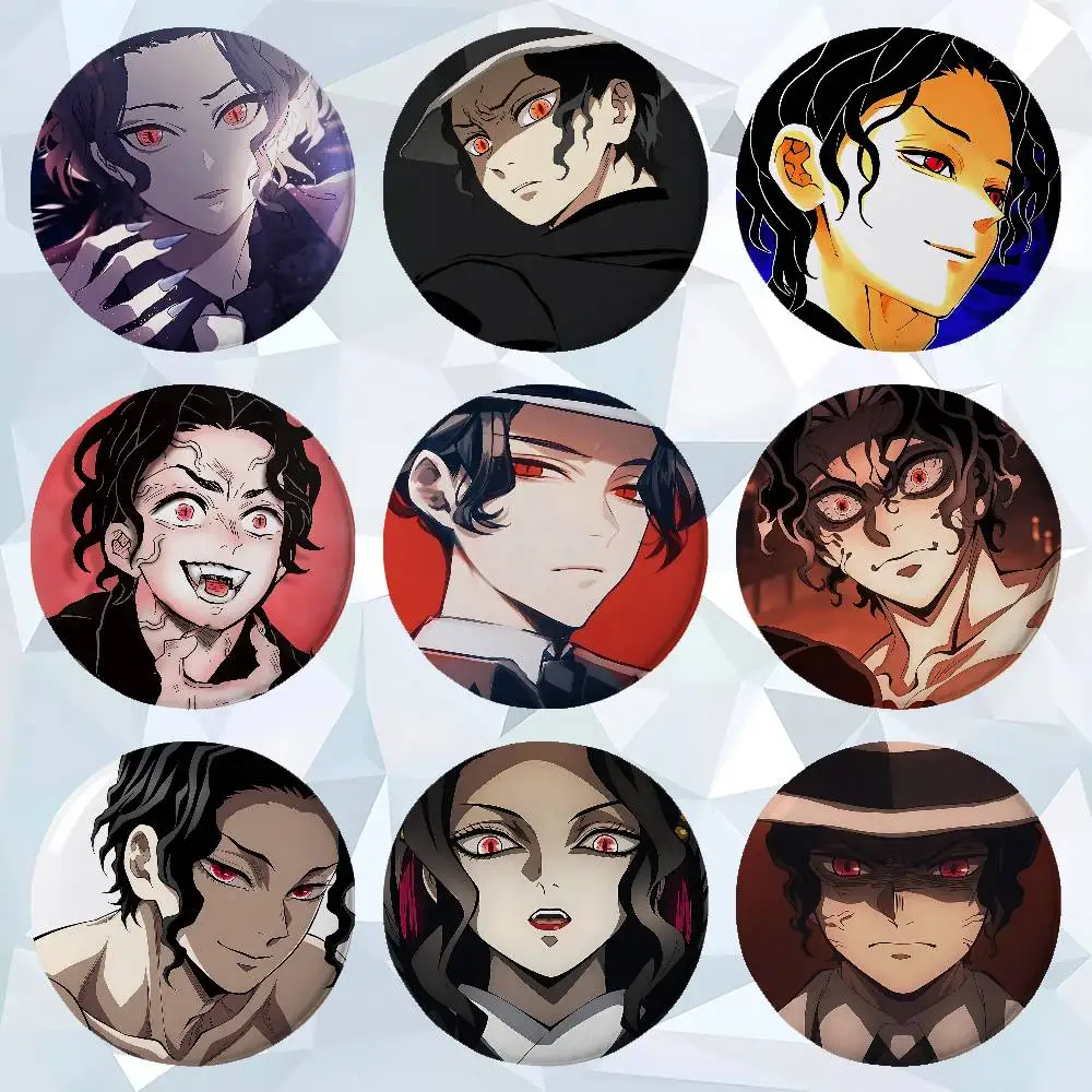 Anime Muzan Kibutsuji Cover Broschen Lustige Meme Abzeichen Modeschmuck Geschenke