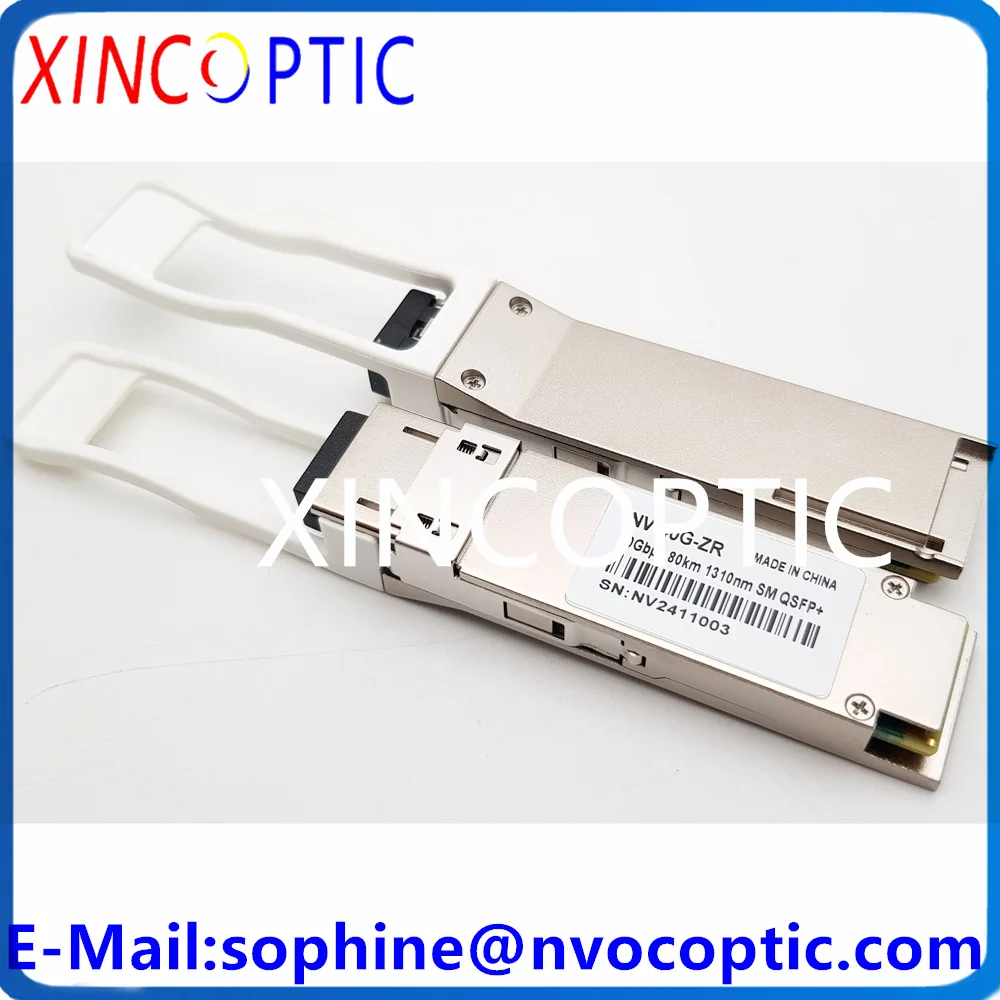 2Pcs 40G QSFP+ ZR4 80km 1310nm LC Connector Optic Fiber SFP Optical Transceiver Module For Cisco,Huawei,Juniper,Mellanox