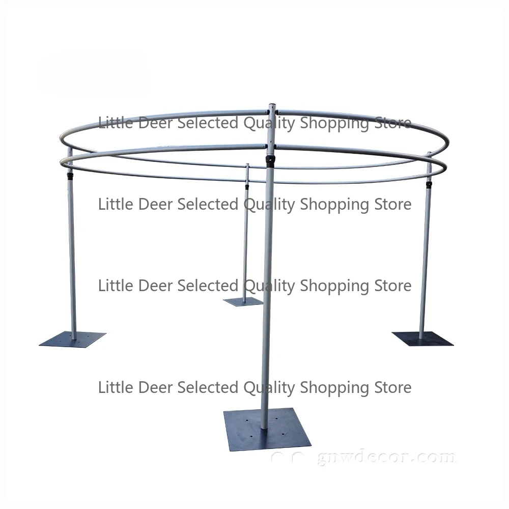 Steel Pip and Drape Pop up Frame Backdrop Circle Round Event Stage  Wedding Pipe Flower Wall Stand