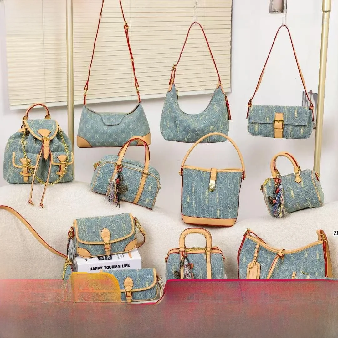 

Faionable Retro Denim Crossbody Bag Large Capaci Casual Versatile Single oulder Satchel for Women 2025 New Collection
