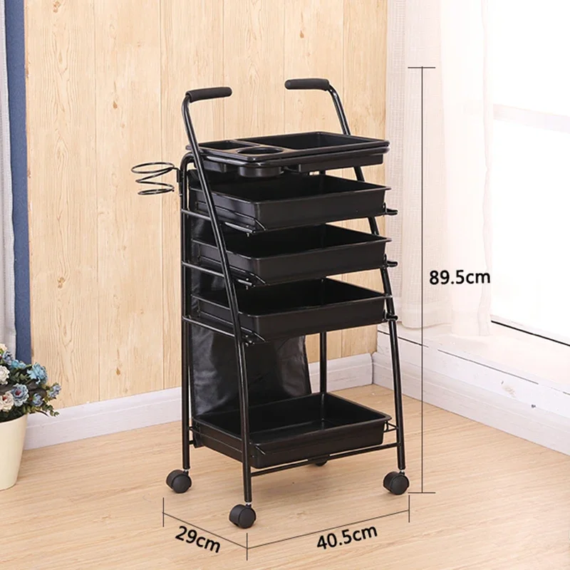 Japanse stijl moderne trolley multifunctionele luxe kapper trolley opbergbaar schoonheidssalon meubilair Pousser Un Chariot HBSC