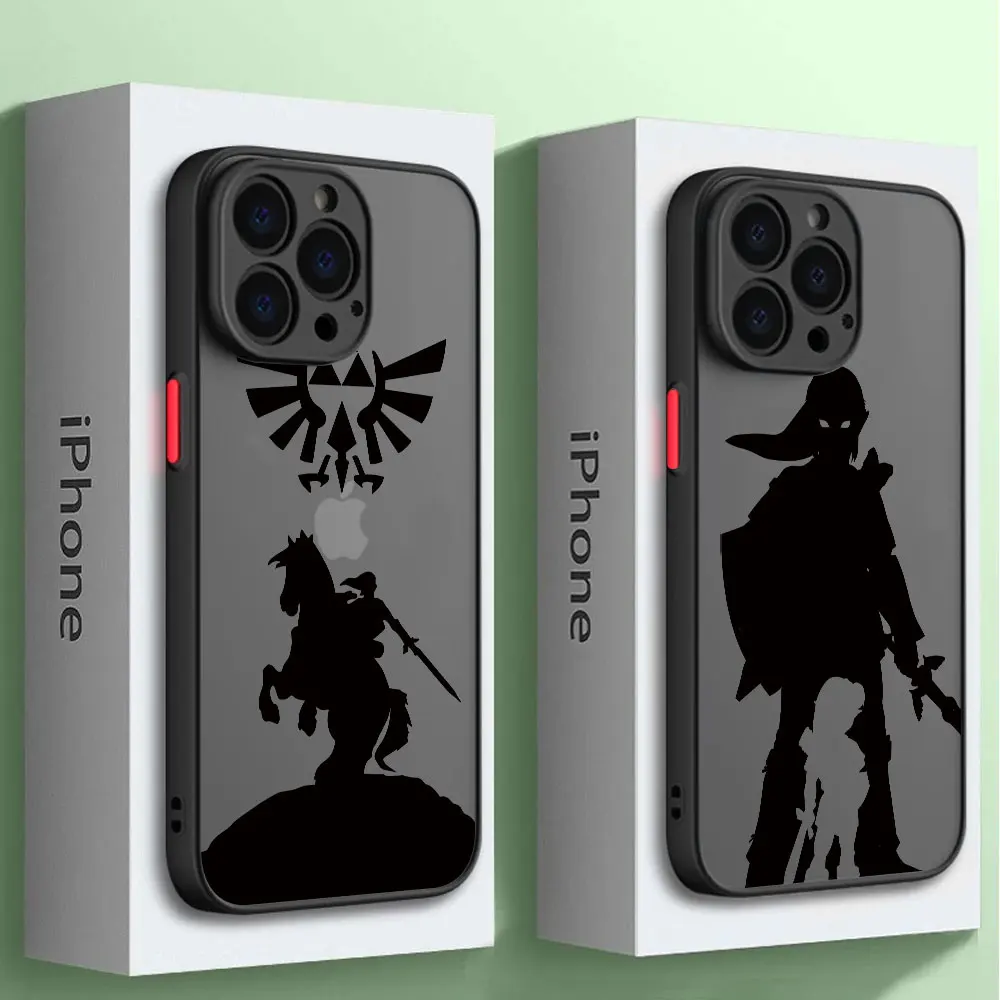 Case for iPhone 11 Pro 12 XS Max 14 Pro SE 16 Plus 15 16 Pro Max XR 13 Mini Soft Fashion Game The Legend of Zeldas Matte Cover