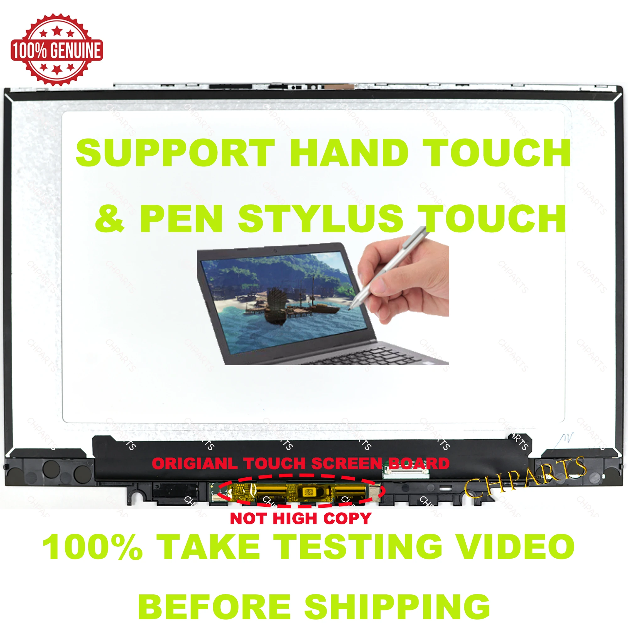 

14" LCD Screen Touch Display Panel Replacement Assembly For Dell Inspiron 5400 5406 7405 2-in-1 P126G P126G001 P126G002