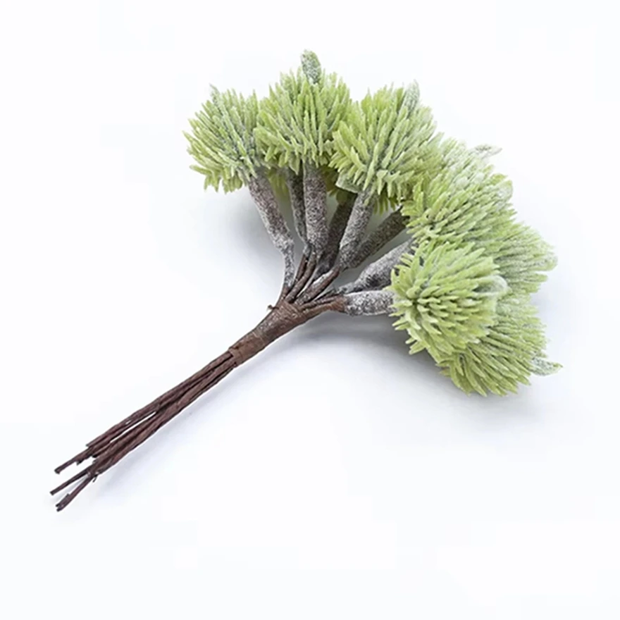 1Pc Green Plastic Pine Cone Vases Filler Home Wedding Decorative Flowers Products Christmas Party Crafts Artificial Plants Cheap