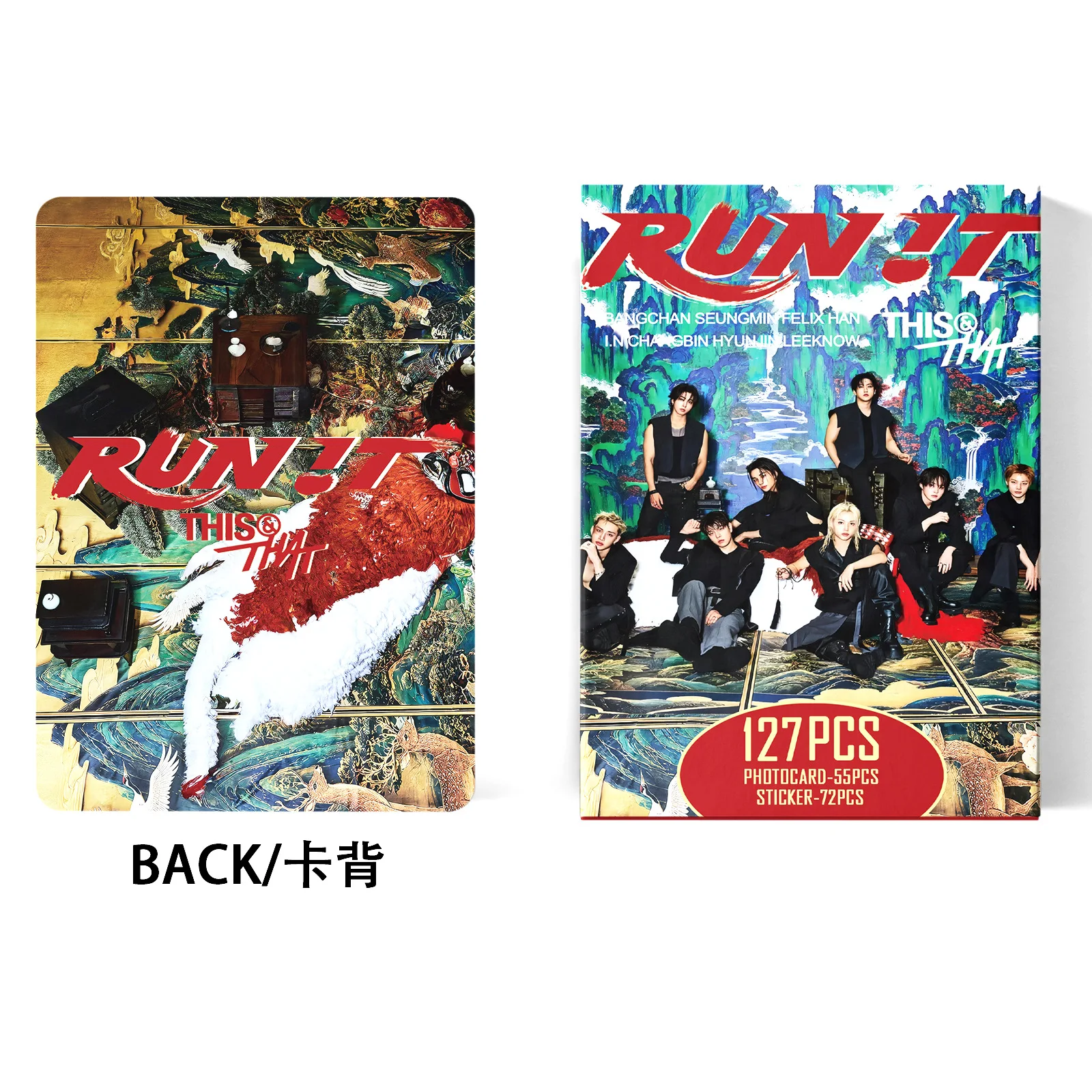 127 K-pop boy group mini photo cards, sticker cards, Lomo cards, fan support collectible cards, gifts image 2