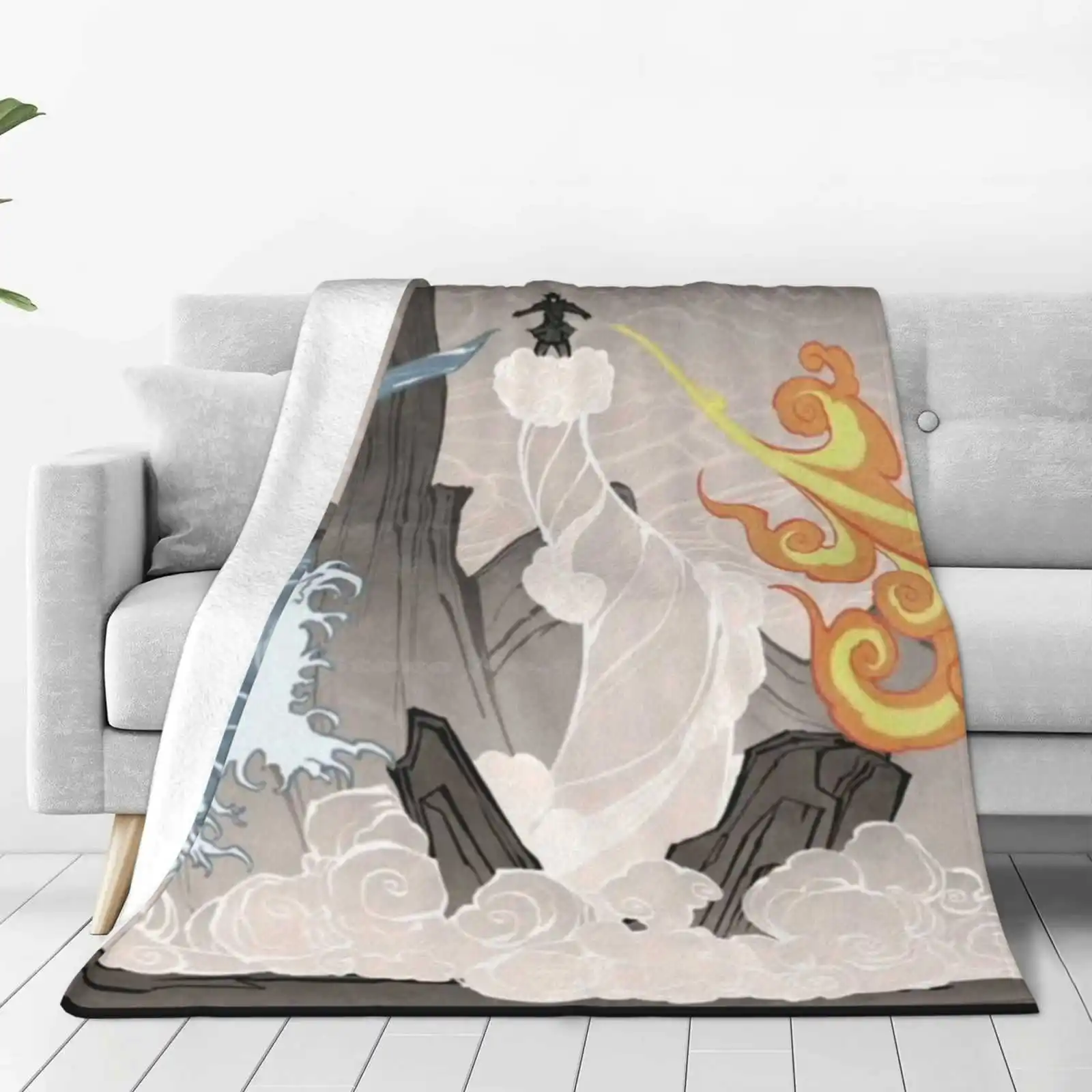

First Wan New Selling Custom Print Flannel Soft Blanket Aang Wan The Last Airbender Mako Bolin Katara Sokka Toph Zuko