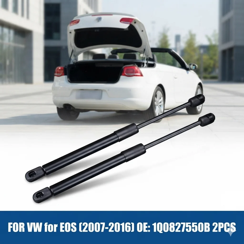 2PCS Auto Rear Tailgate Boot Trunk Gas Spring Struts Accessories For VW EOS 1F7 1F8 2006-2015 1Q0827550B