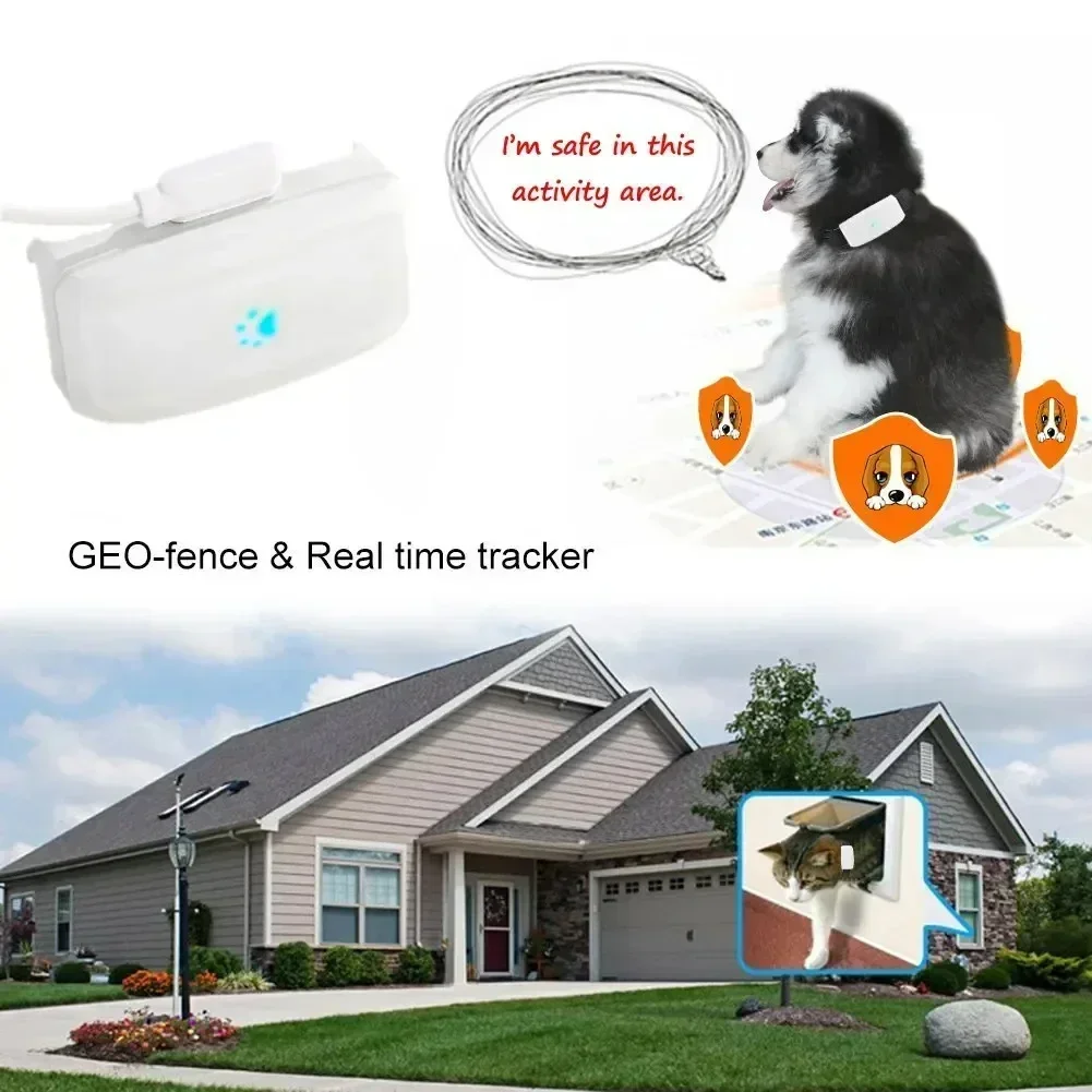 2G GSM GPS Tracker Pet GPS Locator, Mini Anti Lost Pets Tracker with Free APP IP67 Waterproof  SOS Alarm for Dog Cat New Arrival