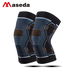 Four sided elastic knitted compression knee pads wholesale elastic compression protection knee sports knee pads