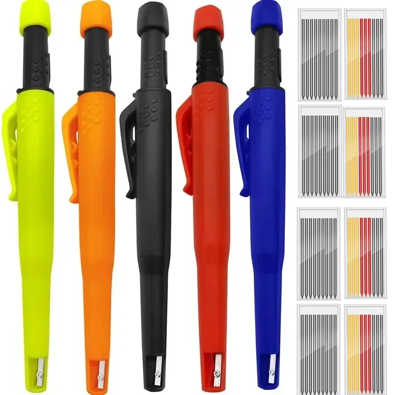 

Новые твердые плотничьи карандаши 2-в-1 с точилкой, плотница, 2,8 мм, твердые механические карандаши, инструменты для маркировки, строительные/карпетки