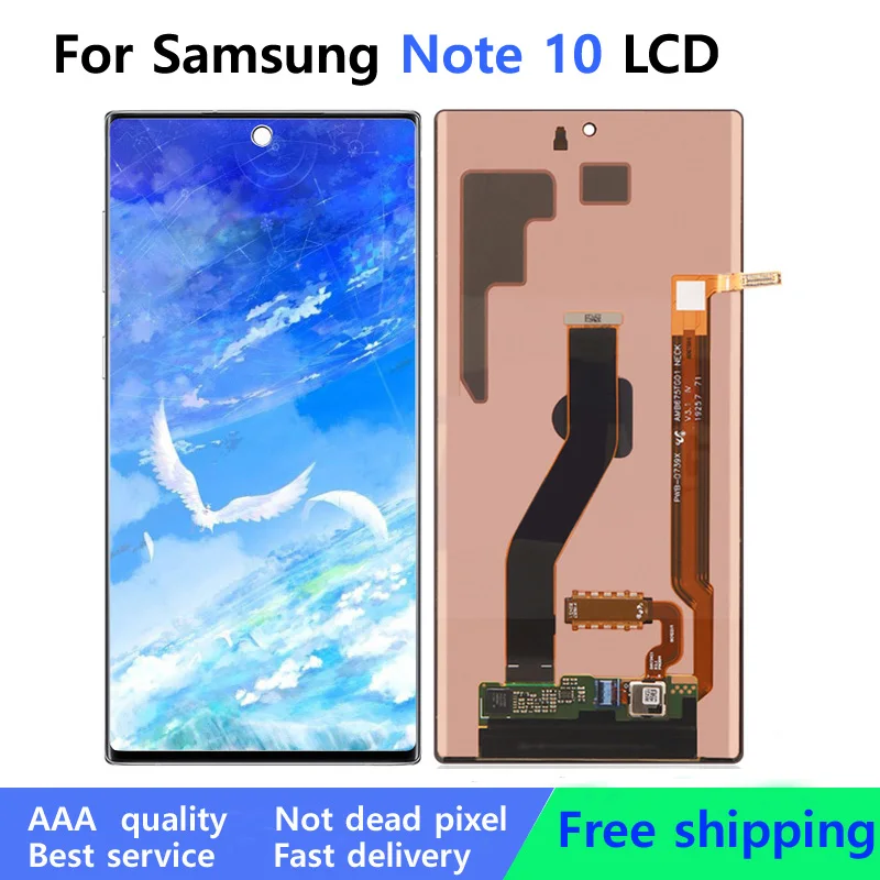 

AMOLED экран для Samsung Galaxy Note 10 Lcd N970 N970F ЖК-дисплей сенсорный экран дигитайзер Запасные части