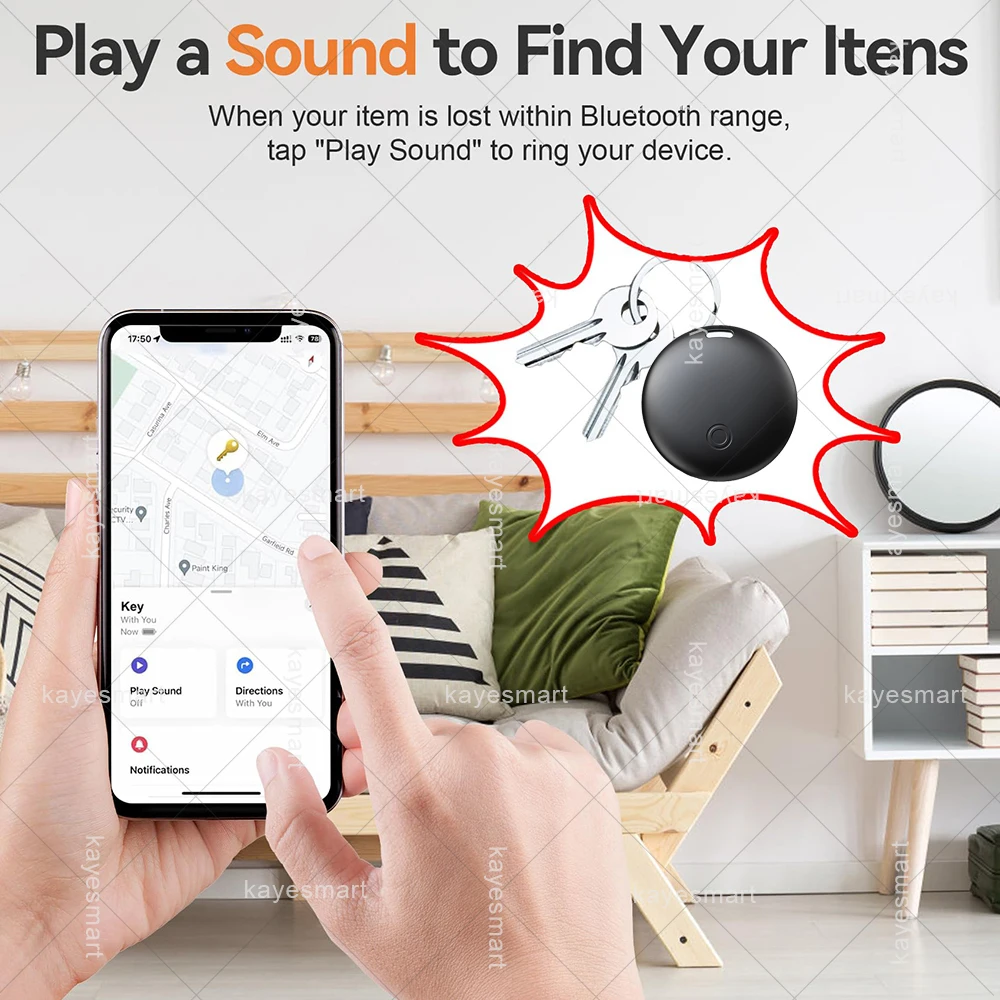 Picture 5: Dual System Tracker Smart Tag Bluetooth Tracker Item Finder Keys Locator for iOS Apple Find My or Android Google Find Hub APP