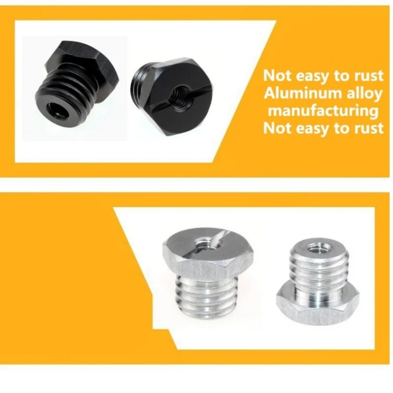 Adapter Screw 1/4 Female to 5/8 Male Aluminum Alloy Threaded Screw for Photo