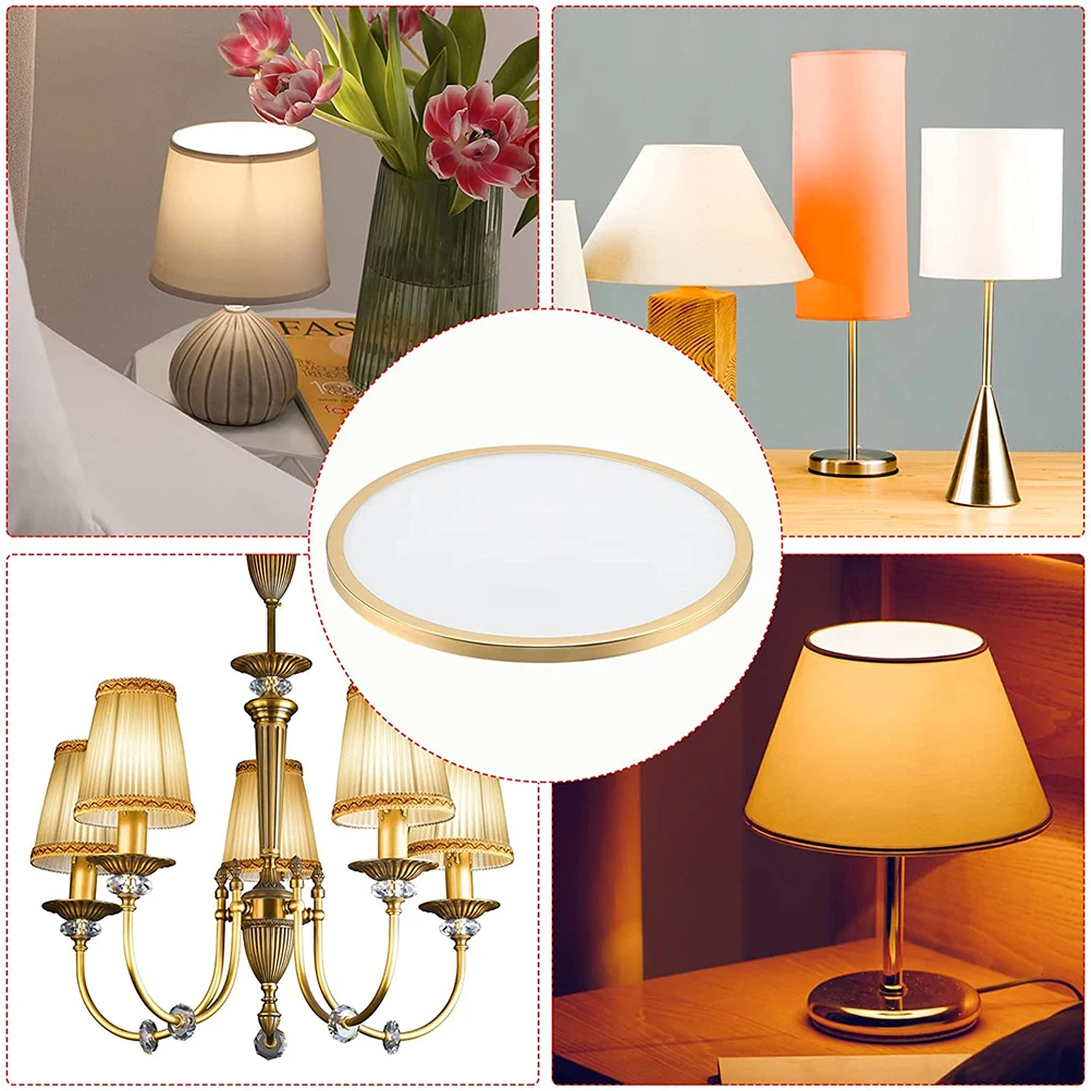 

2Pcs Round Acrylic Lampshade Dust Cover Soft Light Diffuser for Bedroom Living Room