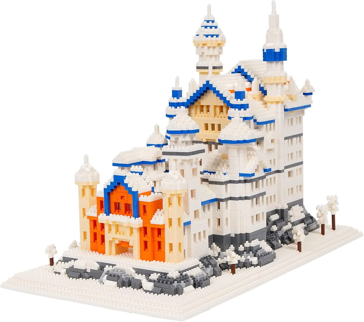 

Building Block Set, Famous World Architecture Model Micro Building Blocks Neuschwanstein Castle Creative Building Blocks 4200 PC