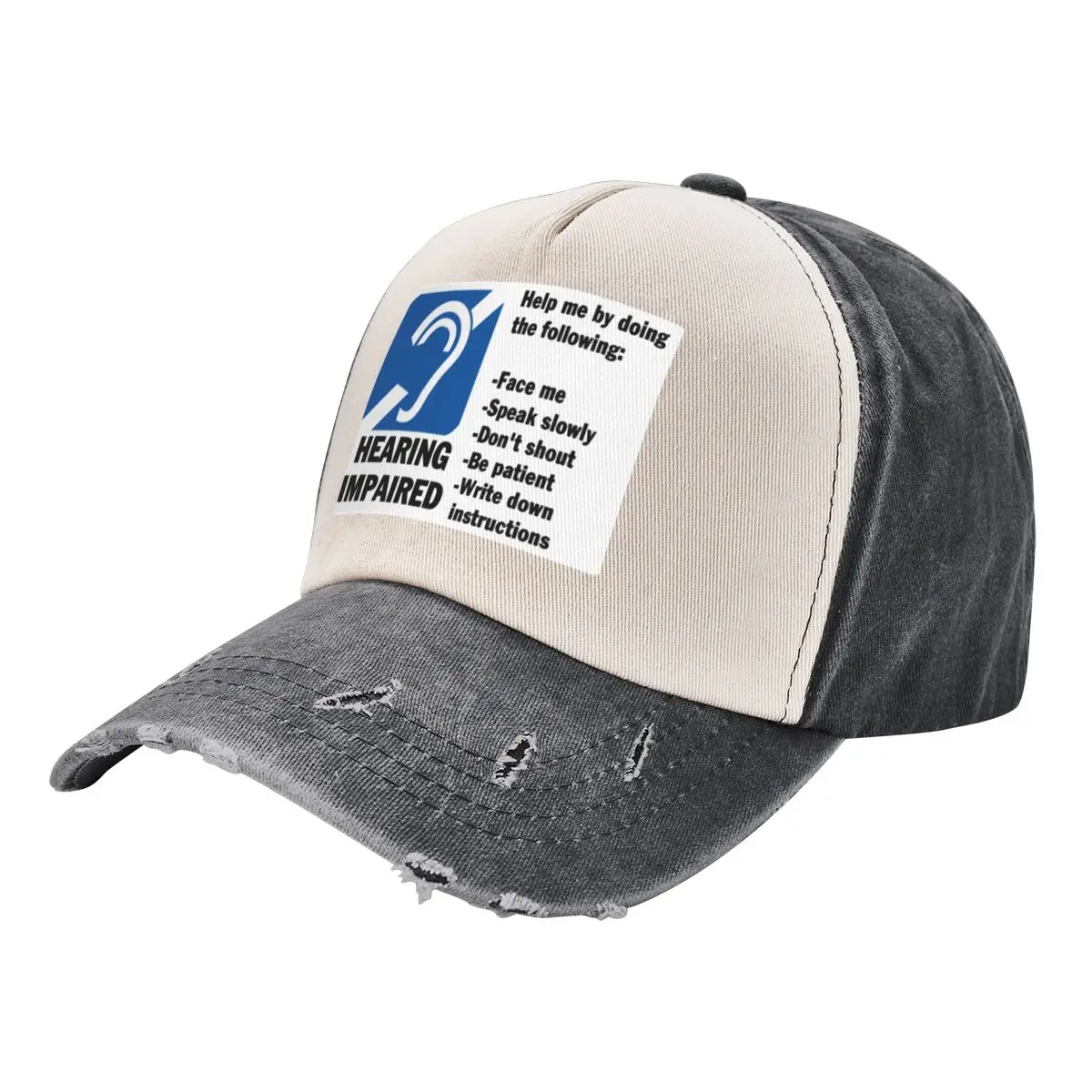 

Hearing Impaired Baseball Cap Trucker Cap Golf Wear Boy Child Women's