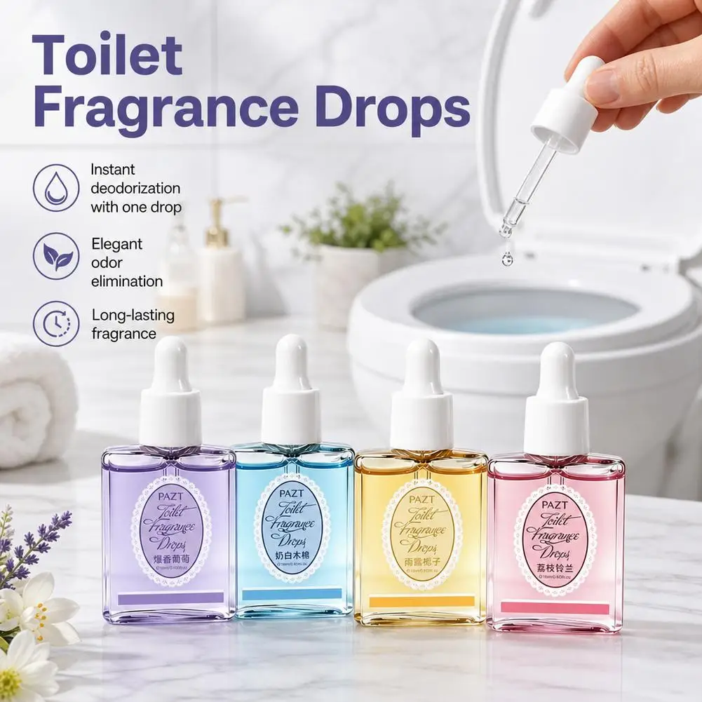 Elegant Clean Toilet Fragrance Drop Deodorizing Fresh Dormitory School Start Student Aromatherapy Odor Control Dropshipping
