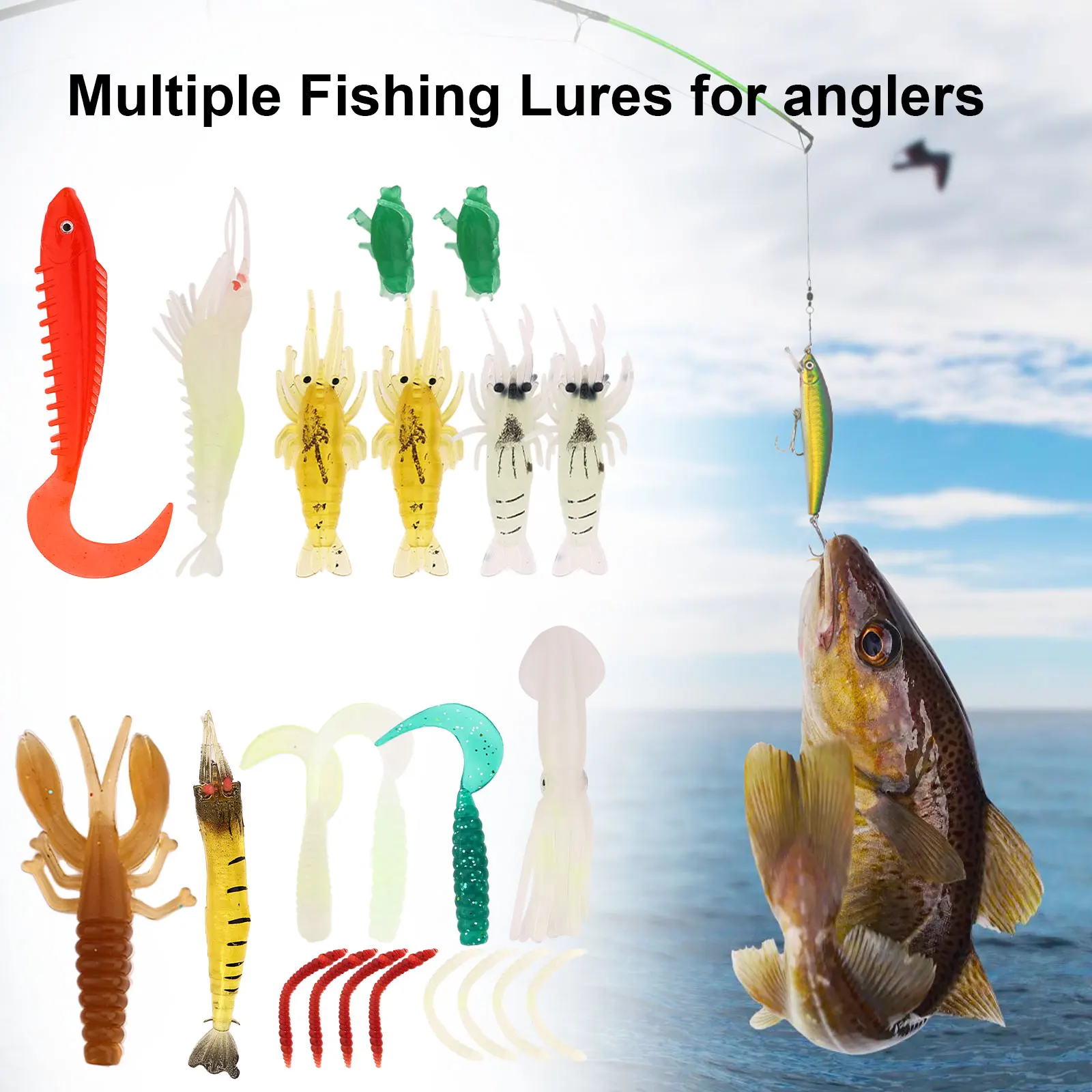 

234/155pcs Fishing Tackle Set Fishing Minnow Popper Lures Baits Crankbait Jig Hooks Sinker Weight Barrel Swivels with Tackle Box
