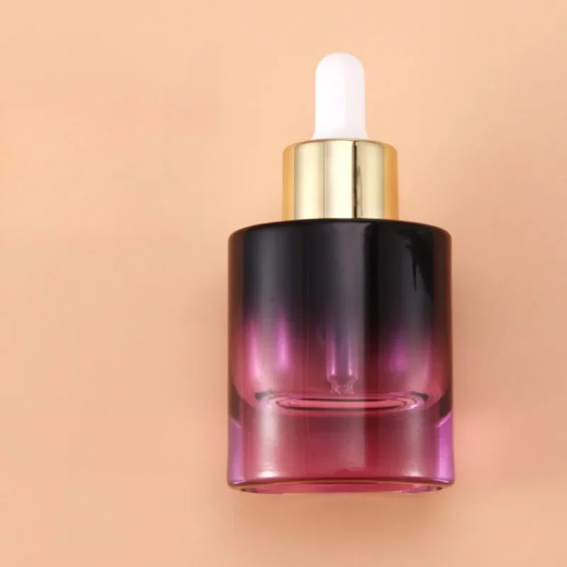 Botella De Aceite De Vidrio, Pequeña Botella Vacía De Alto Grado, 30ml, Dispensadora De Esencia, Gotero De Base Cosmética