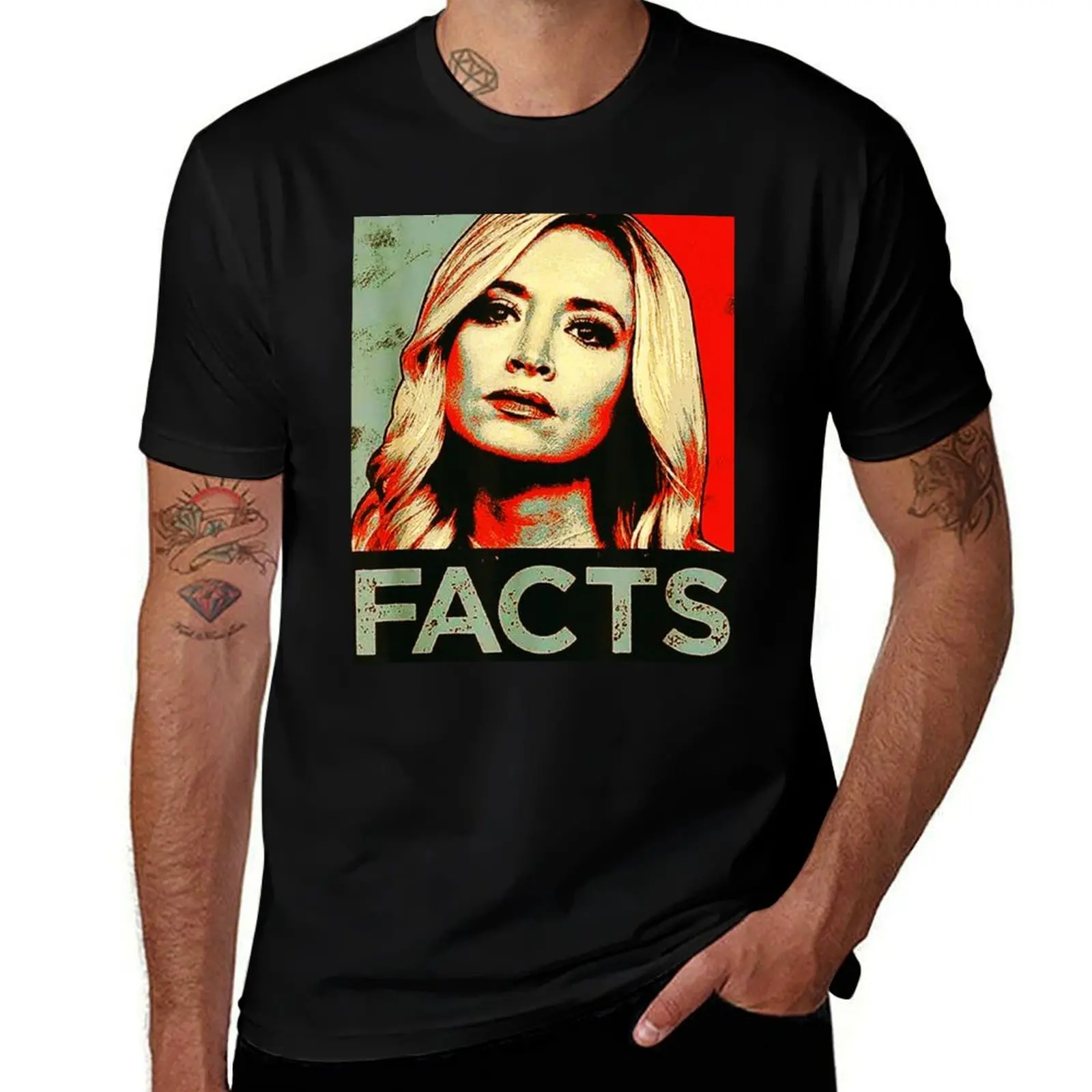 Kayleigh McEnany White House Press Secretary Kayleigh Facts T-Shirt Daily Work Short Sleeve Top