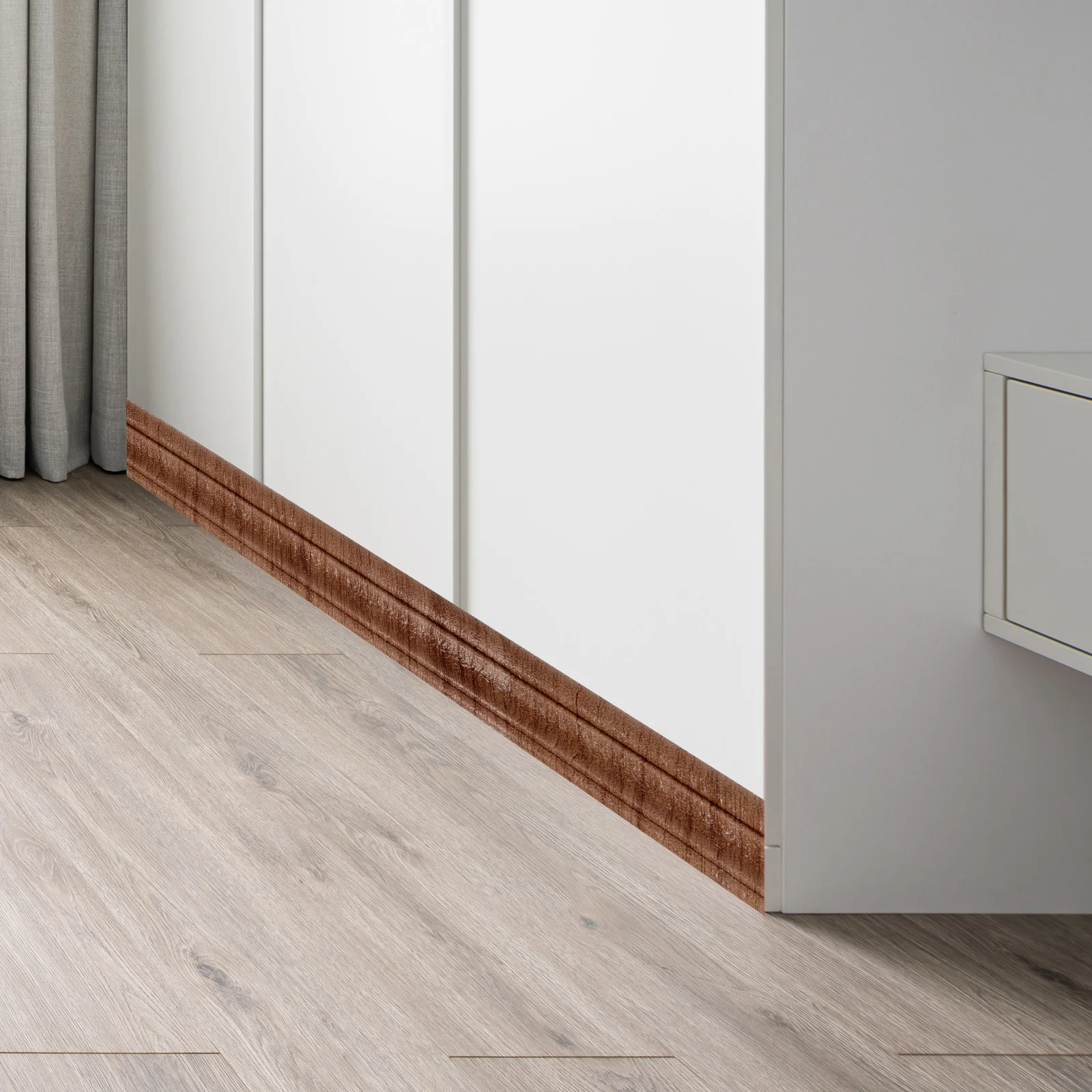 

Thickened Self Adhesive Baseboard Border Pe Foam Wall Trim Skirting Strip Home Office Living Room Wall Decal Removable