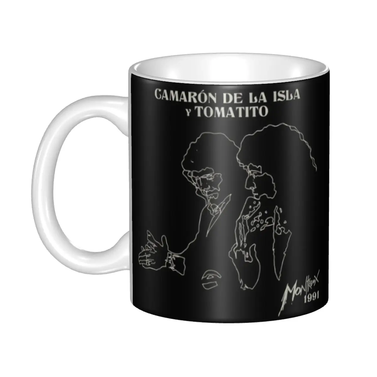 

Flamenco Singer Camaron De La Isla Coffee Mugs DIY Customized Ceramic Milk Tea Mug Cup