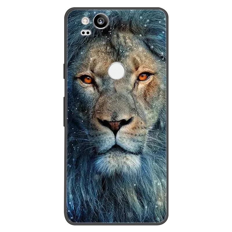 حافظة لهاتف جوجل بيكسل 2 غطاء هاتف على شكل فراشة من السيليكون الأسود الناعم لهاتف جوج بيكسل 2 2XL Pixel 2XL 2 حافظات Fundas Coque