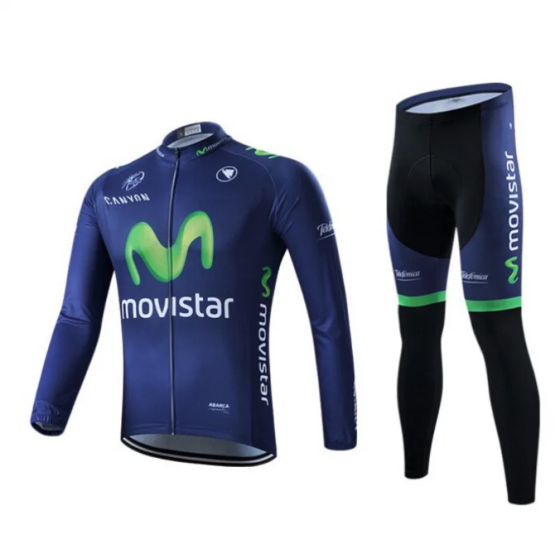 Cycling Clothing Men Long Pants Jersey Bike Set Sleeve Jerseys Man Bib Autumn Men's T-shirt Tricuta Summer Outfit Sleve Suits