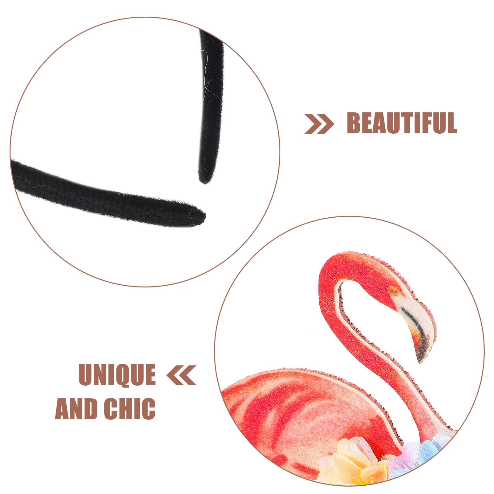 

Flamingo Headband Tropical Party Hair Hoop For Women Girls Carnival Luau Beach Party Supplies Costume Accessories Durable