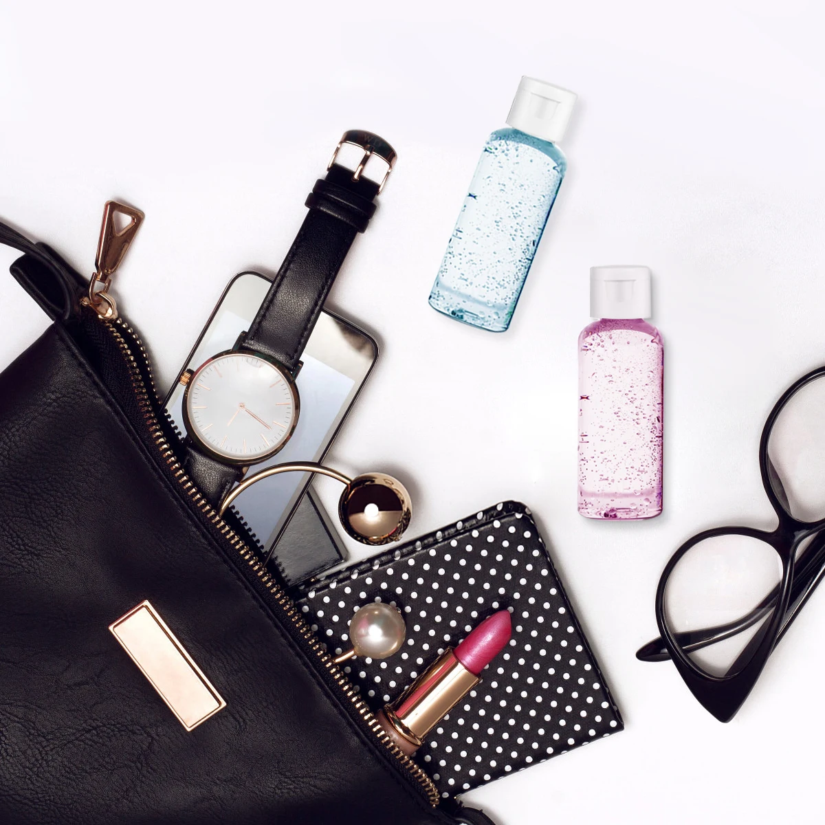 

Flip Cap Refillable Bottles Mini Travel Containers Shampoo Lotions Empty Plastic Storage Never Leak Lightweight Airline