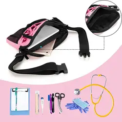 Nurse Fanny Pack Waist Pack Nurse Waist Organizer Belt Nurse Waist Pouch with Tape Holder Multi Pocket Portable Organizer Pouch