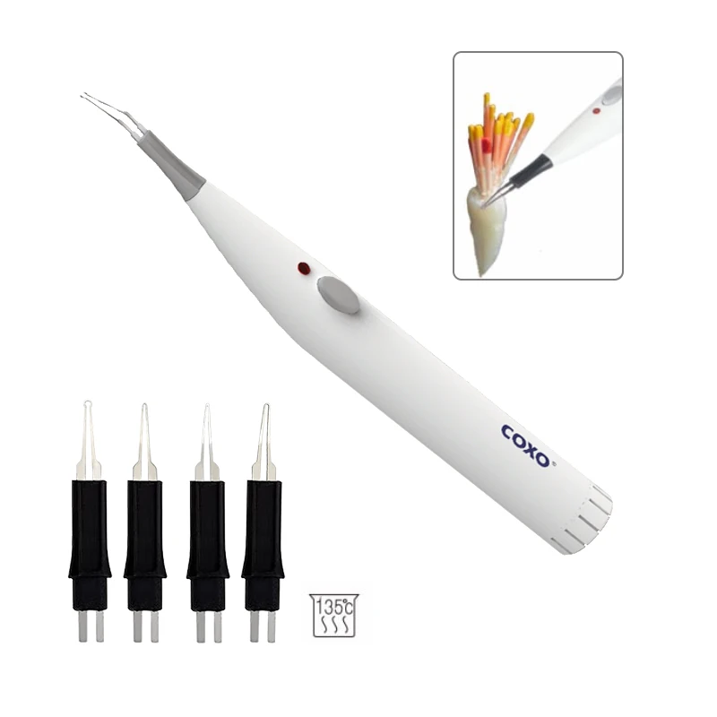 Dental Gutta Cutter COXO C-BLADE With 4 Tips Gutta Percha Cutting Tool Dentistry Equipment