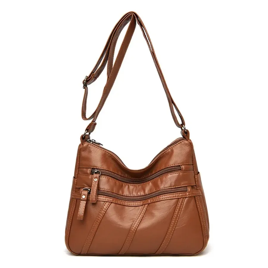 

New fashion simple foreign high-quality shoulder bag women's bag middle-aged and elderly hundreds of diagonal cross-body bags
