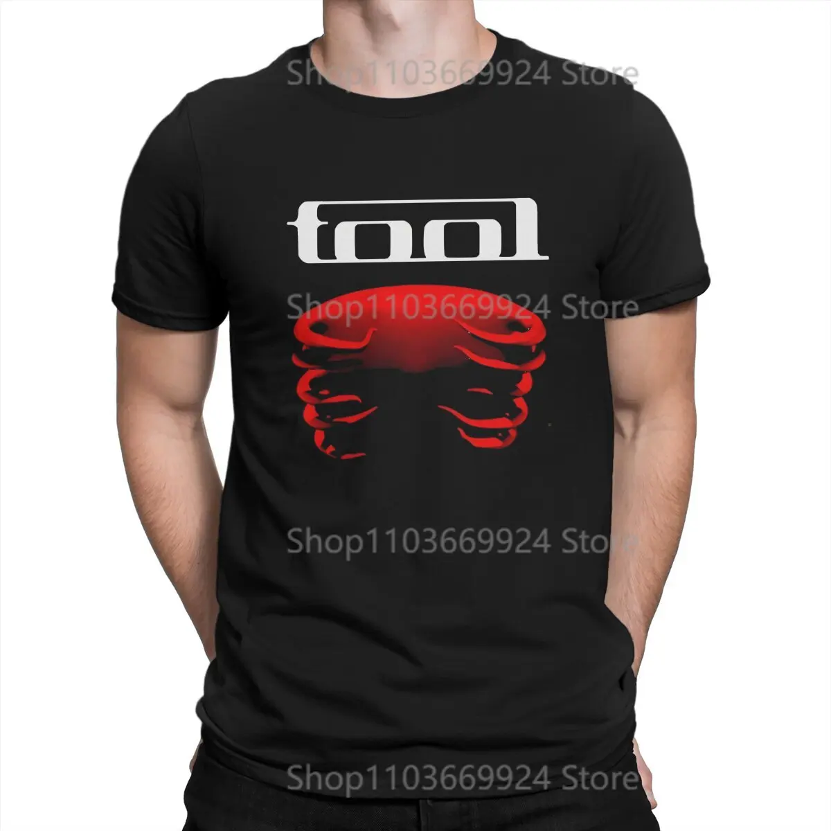 How We Follow The Path Of The Hero Tool Band T Shirt Graphic O-Neck TShirt Polyester Short Sleeve