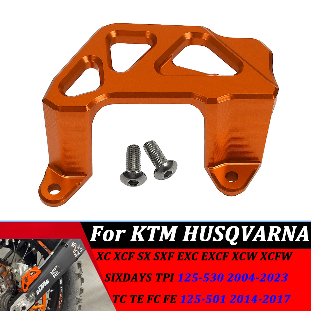 

CNC Rear Caliper Guard Rear Brake Disc Guard Protector Cover For KTM 125-530 XCW XCFW EXC EXCF SXF XCF 6D TPI 2004-2023 Husaberg