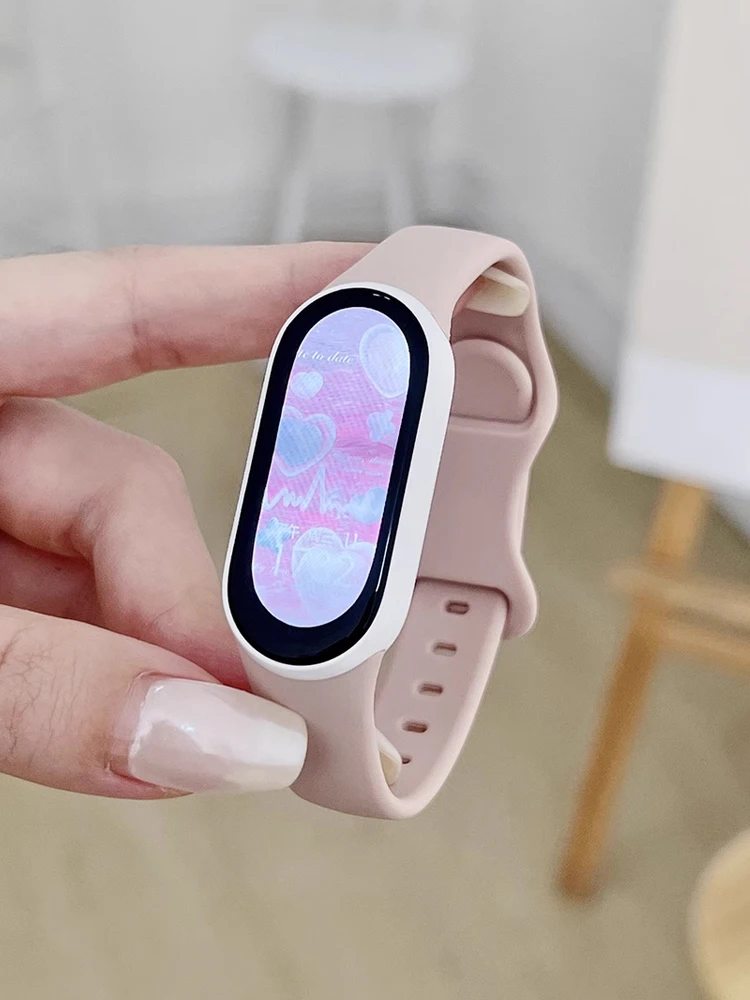 Ремешки для Xiaomi Mi Band 9 8 NFC Браслет miBand 9 Спортивный силиконовый браслет pulseira correa Смарт-часы mi band 8 9 Аксессуары