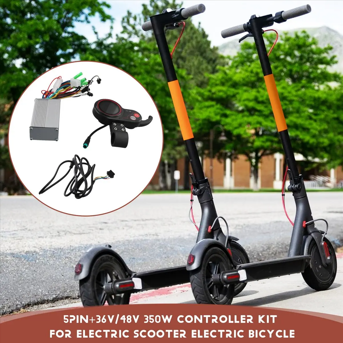 

SWXF TF100 ЖК-дисплей приборной панели 5PIN + 36 В/48 В 350 Вт комплект контроллера для электрического скутера электрический велосипед