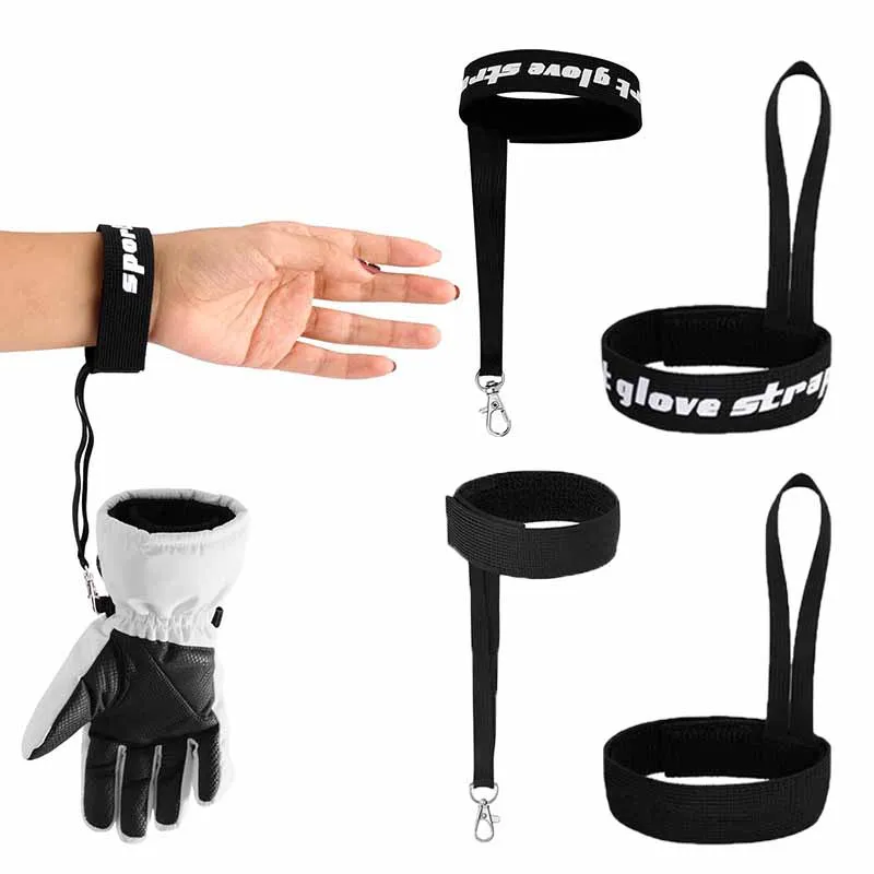 

Эластичные ремни на запястье для лыжных и сноуборда. Регулируемые лыжные перчатки для мужчин и женщин. Спортивные лыжные перчатки. Ремешок безопасности.