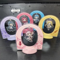 Anime Puella Magi Madoka Magica Figures Akemi Homura Tomoe Mami Acrylic Model Kaname Madoka Character Standing Sign Desk Decor