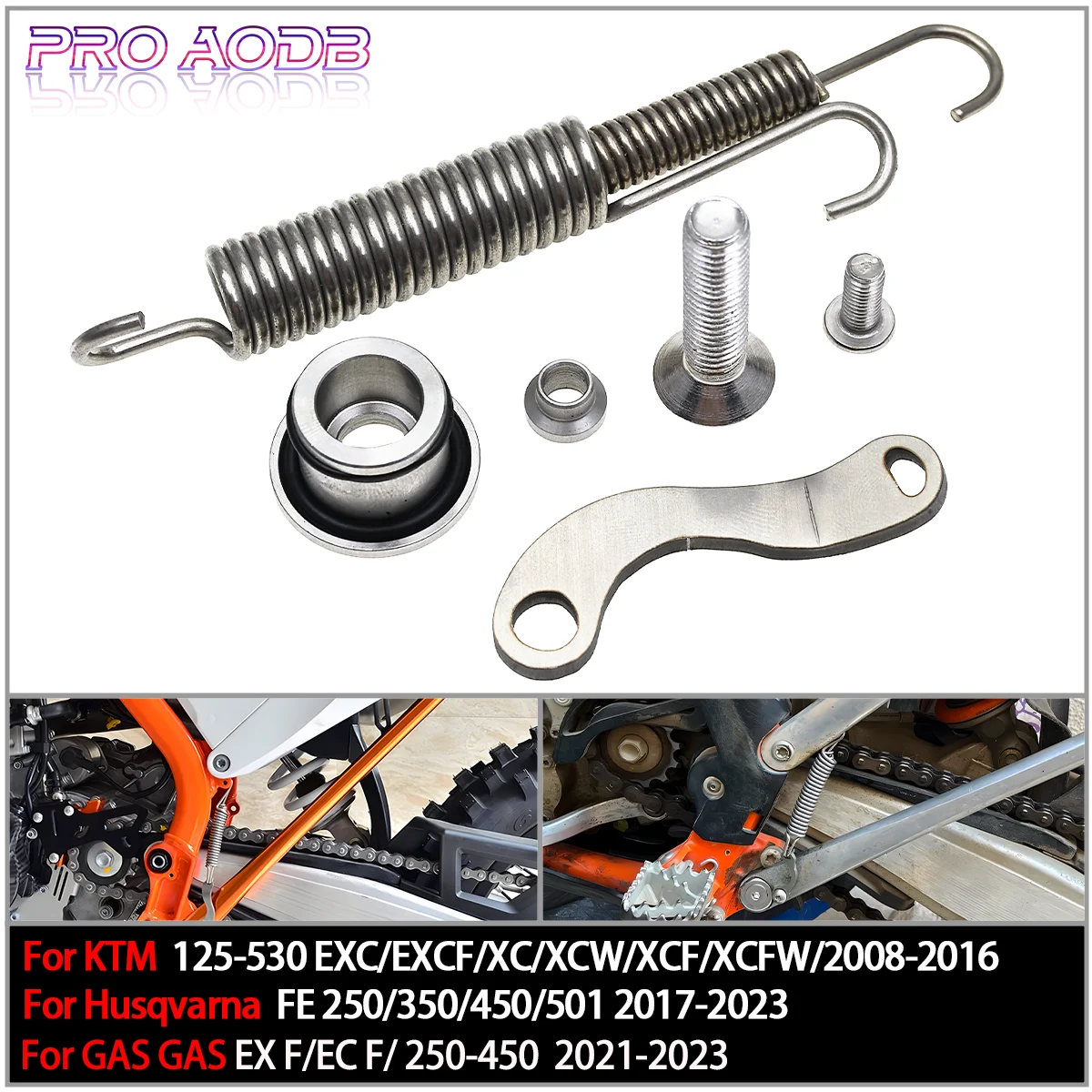 

Kickstand Side Stand Springs Kit For usqvarna FE TE FX TX 2017-2022 For KTM EXC EXCF XC XCF XCW SX SXF 2008-2021 2022